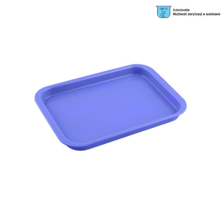 Instrument Tray plastic 240x165x20mm mini lavender – oficiali Falcon Medical produkto nuotrauka