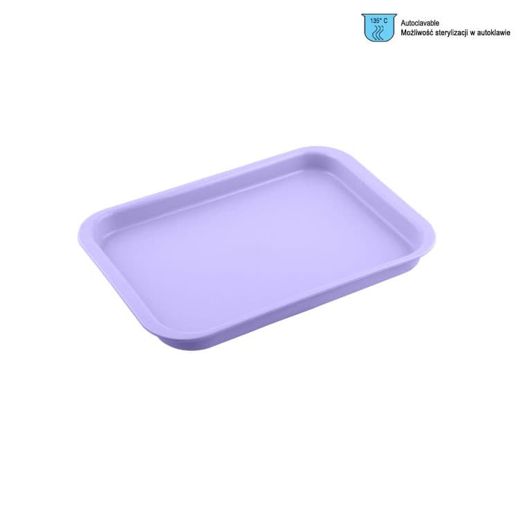 Instrument Tray plastic 240x165x20mm mini Lilac – oficiali Falcon Medical produkto nuotrauka