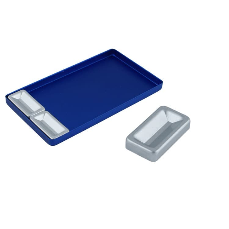 Tray insert aluminum 49x26x10mm – oficiali Falcon Medical produkto nuotrauka