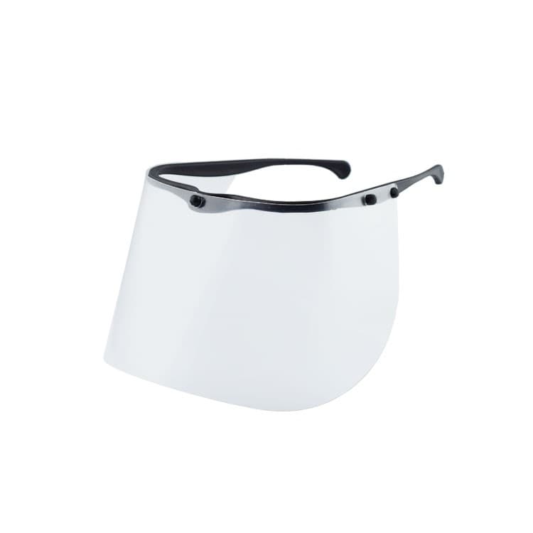 Half face shield black frame – oficiali Falcon Medical produkto nuotrauka