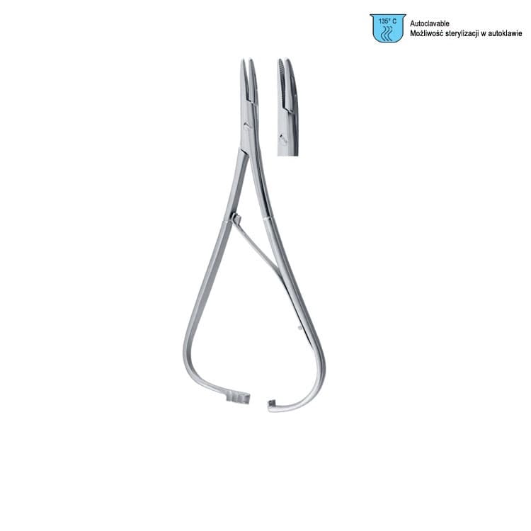 Needle holder McPhail curved 170mm – oficiali Falcon Medical produkto nuotrauka