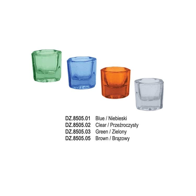 Glass dappen pot blue – oficiali Falcon Medical produkto nuotrauka