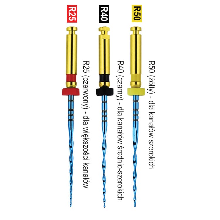 V Series blue Reciproc rotary file Niti 21mm (6 pieces) – oficiali Falcon Medical produkto nuotrauka