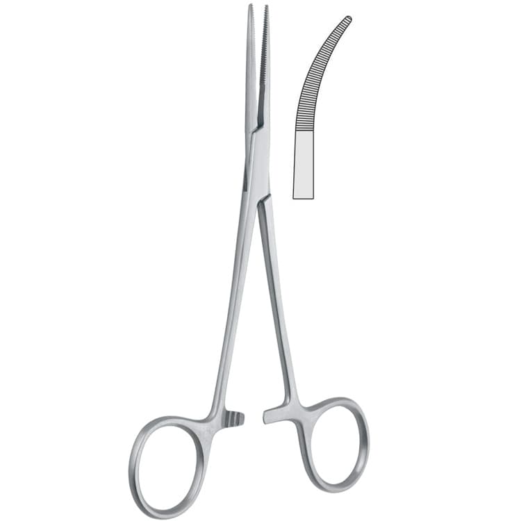 Forceps artery Kelly-Rankin curved 160mm – oficiali Falcon Medical produkto nuotrauka