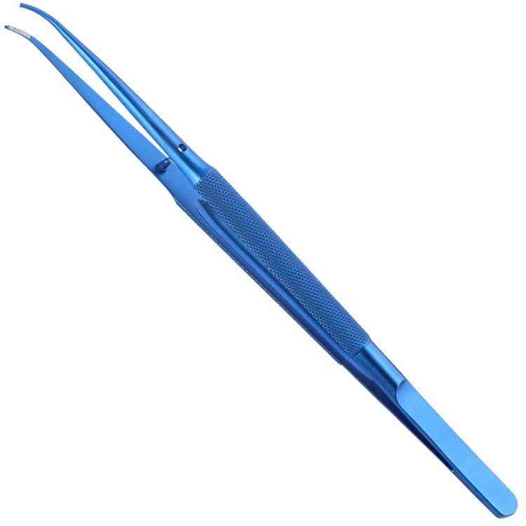 Titanium Micro tissue forceps 1x2th curved 150mm – oficiali Falcon Medical produkto nuotrauka