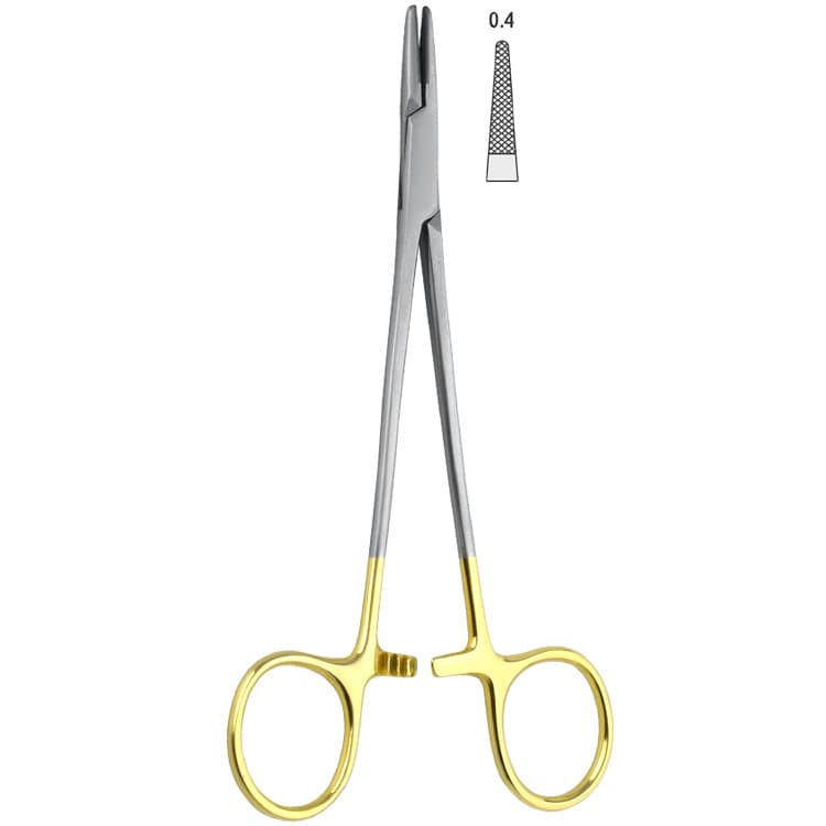 Falcon-Grip Needle holder Crile-Wood 150mm TC – oficiali Falcon Medical produkto nuotrauka