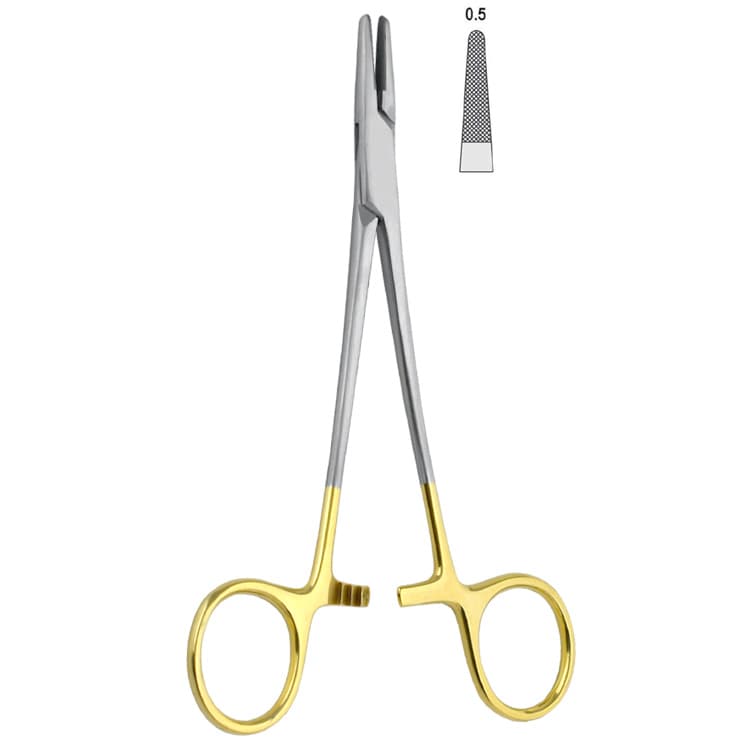 Falcon-Grip Needle holder Mayo-Hegar 130mm TC – oficiali Falcon Medical produkto nuotrauka