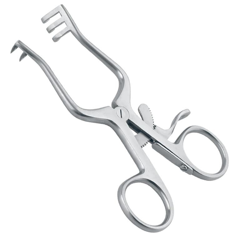 Retractor SR Weitlaner sharp 2x3th 110mm – oficiali Falcon Medical produkto nuotrauka