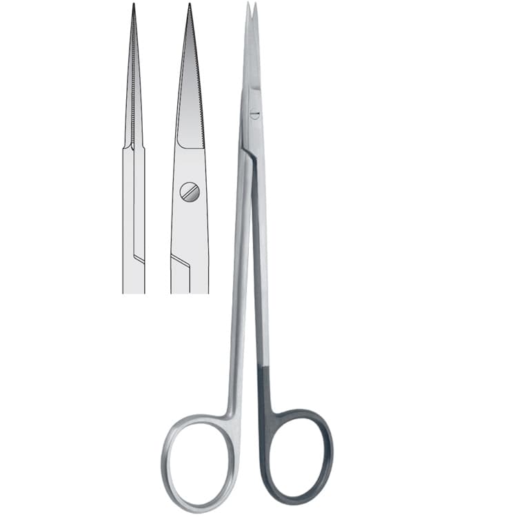Scissors Kelly straight. 160mm one blade serrated – oficiali Falcon Medical produkto nuotrauka