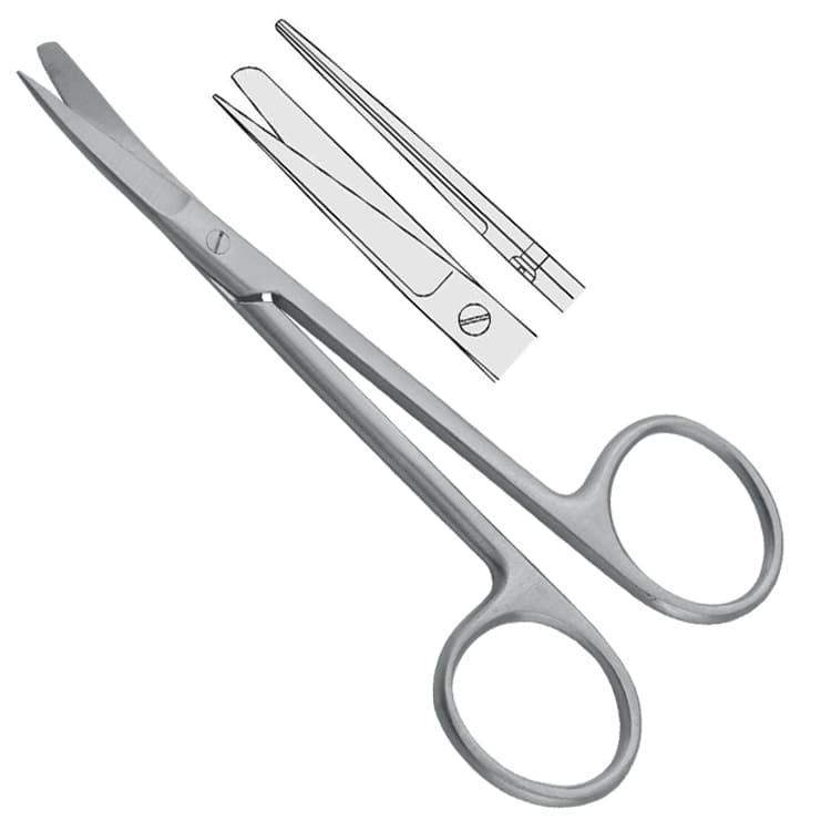 Scissors Wagner bl/sh straight 120mm – oficiali Falcon Medical produkto nuotrauka