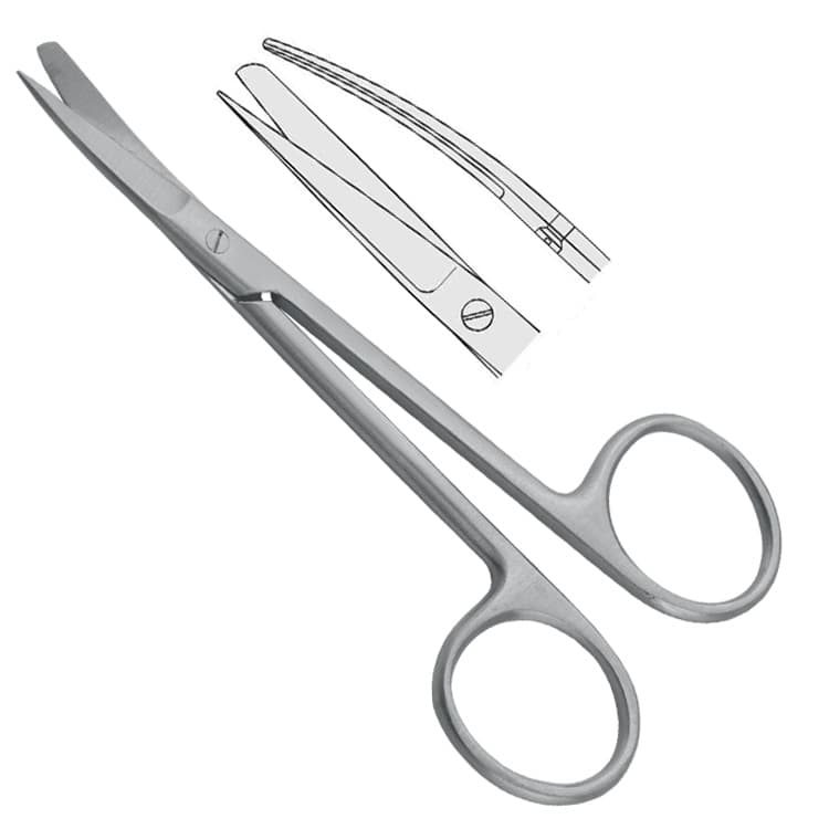 Scissors Wagner bl/sh curved 120mm – oficiali Falcon Medical produkto nuotrauka