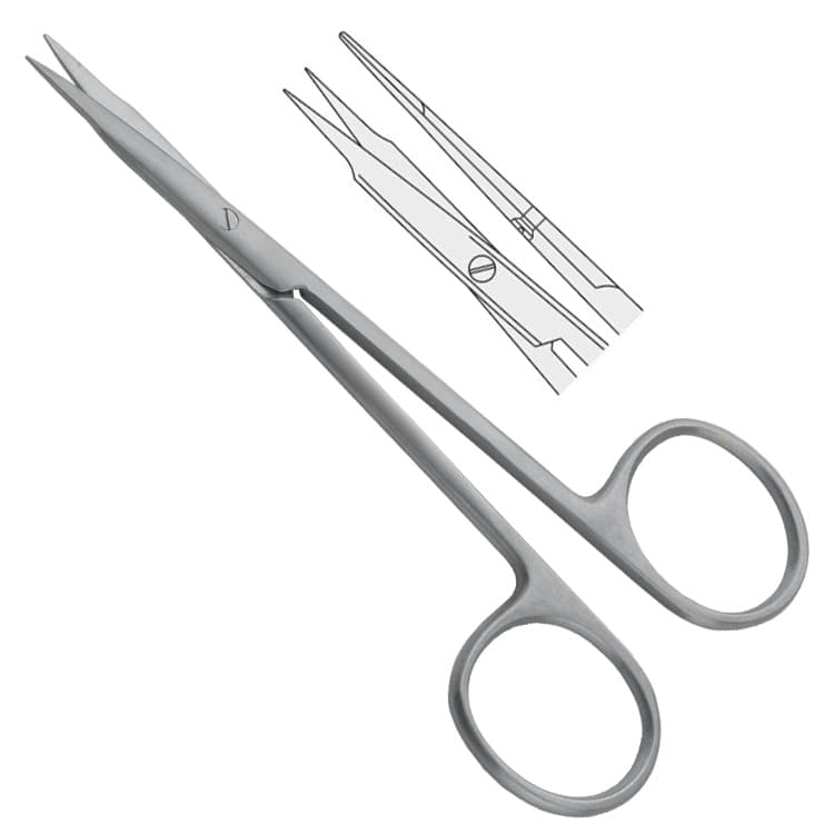 Scissors Stevens sharp/sharp straight 115mm – oficiali Falcon Medical produkto nuotrauka