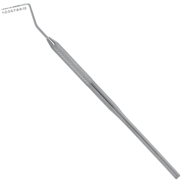 Classic-Round Probe Periodontal se color-coded Williams – oficiali Falcon Medical produkto nuotrauka