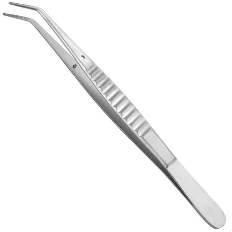 Tweezers College modified pattern serrated fig. 5 – oficiali Falcon Medical produkto nuotrauka
