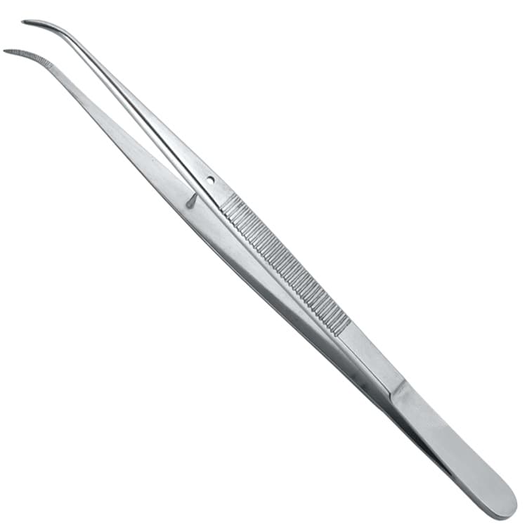 Tweezers Perry curved 150mm – oficiali Falcon Medical produkto nuotrauka