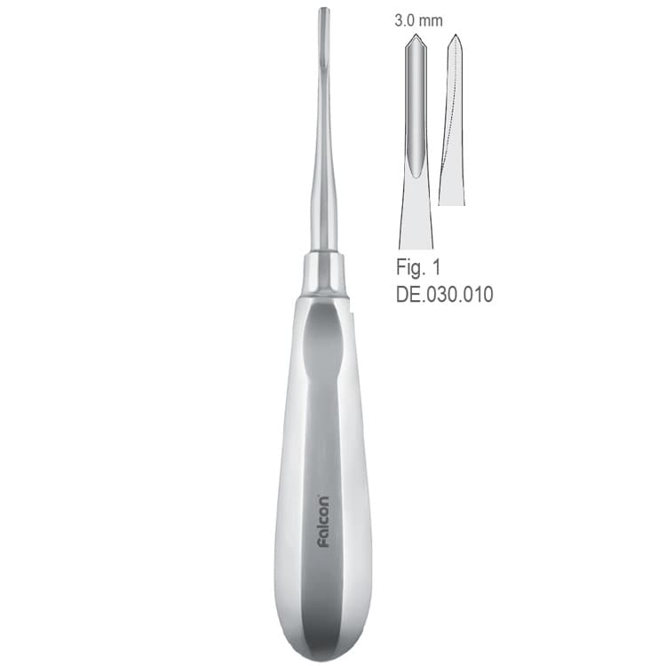 Elevator Bein 3mm fig. 1 – oficiali Falcon Medical produkto nuotrauka