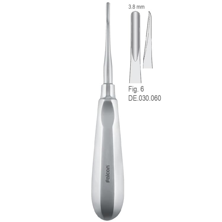 Elevator Bein 3.8mm fig. 6 – oficiali Falcon Medical produkto nuotrauka