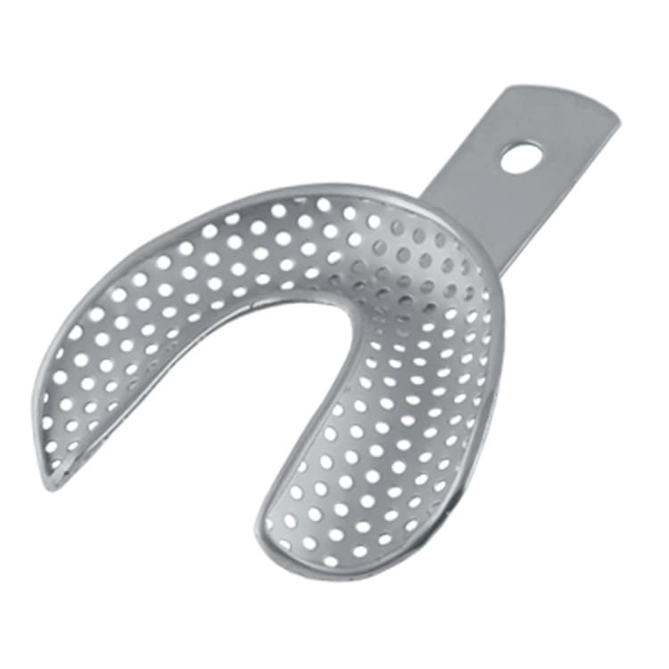 Impression tray edentulous perforated lower – oficiali Falcon Medical produkto nuotrauka