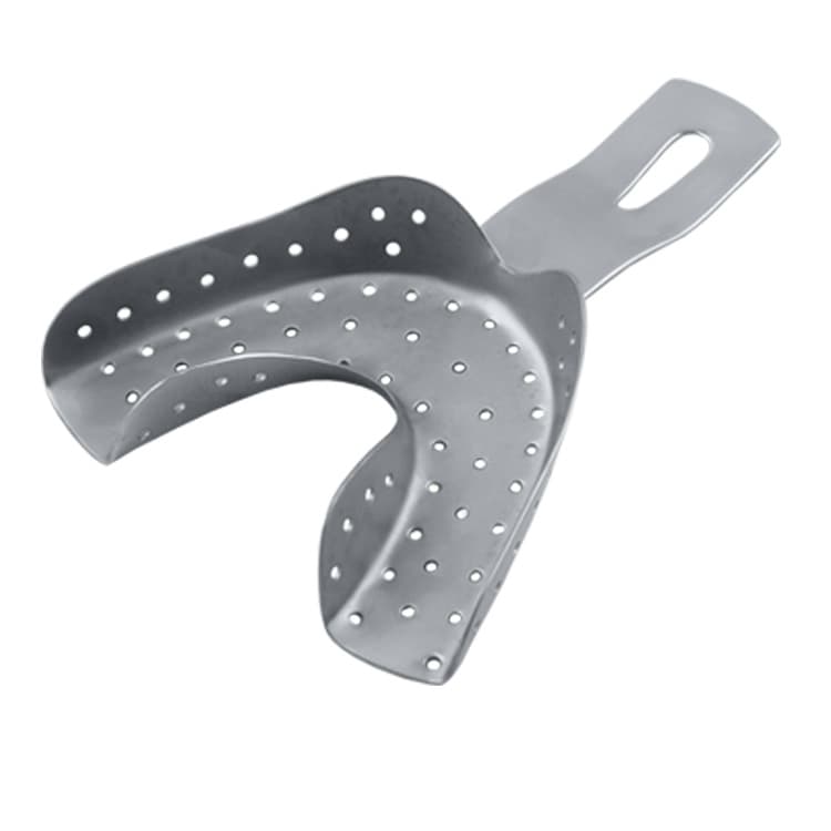 Impression tray regular Ehricke pattern perforated lower – oficiali Falcon Medical produkto nuotrauka
