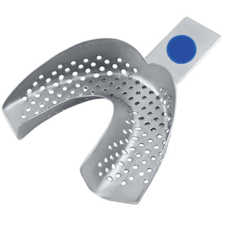 ID-Color Impression tray regular perforated without rim lower – oficiali Falcon Medical produkto nuotrauka