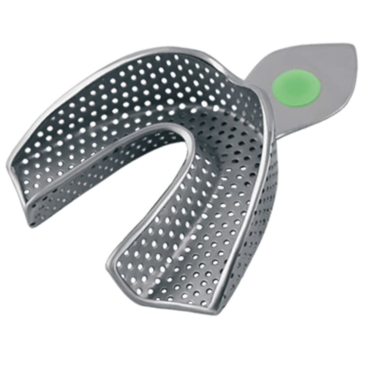 ID-Color Impression tray regular USA model perforated lower – oficiali Falcon Medical produkto nuotrauka