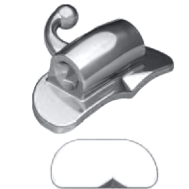 Deluxe Buccal tube single non-convertible, bondable .018″ upper left – oficiali Falcon Medical produkto nuotrauka