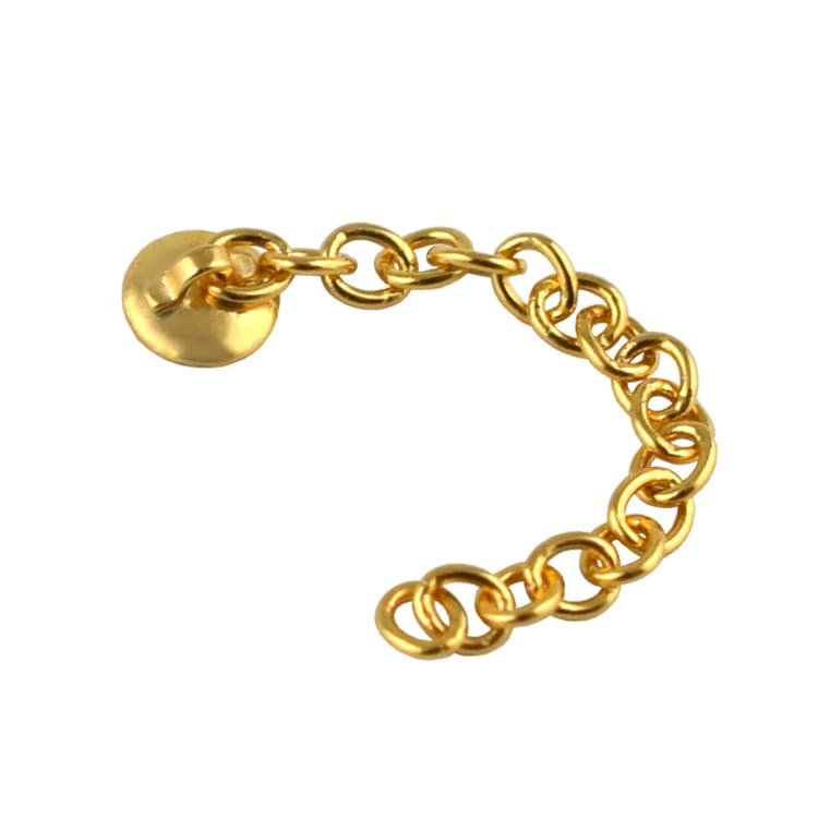 Eruption appliance, round eyelet with chain Gold plated – oficiali Falcon Medical produkto nuotrauka