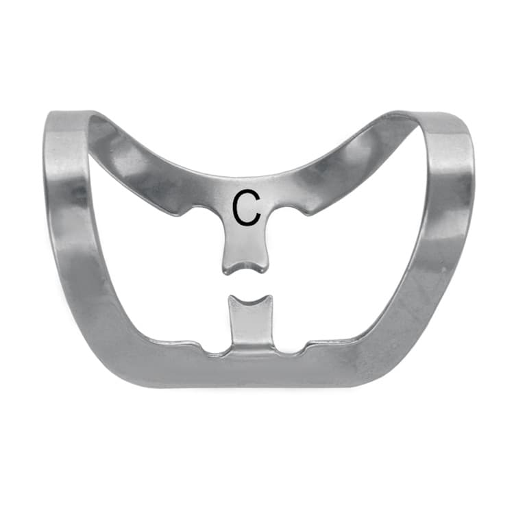 Rubber dam clamp, Incisors, canines and preMolars fig. C – oficiali Falcon Medical produkto nuotrauka