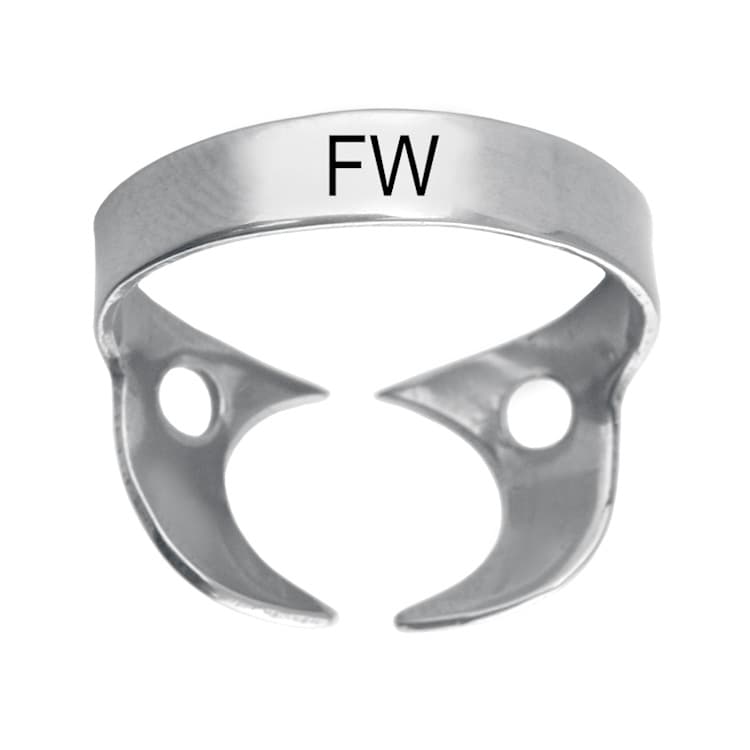Rubber dam clamp, Molars fig. FW – oficiali Falcon Medical produkto nuotrauka