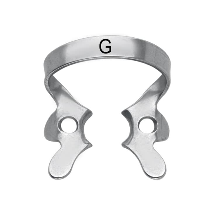 Rubber dam clamp, Molars fig. G – oficiali Falcon Medical produkto nuotrauka