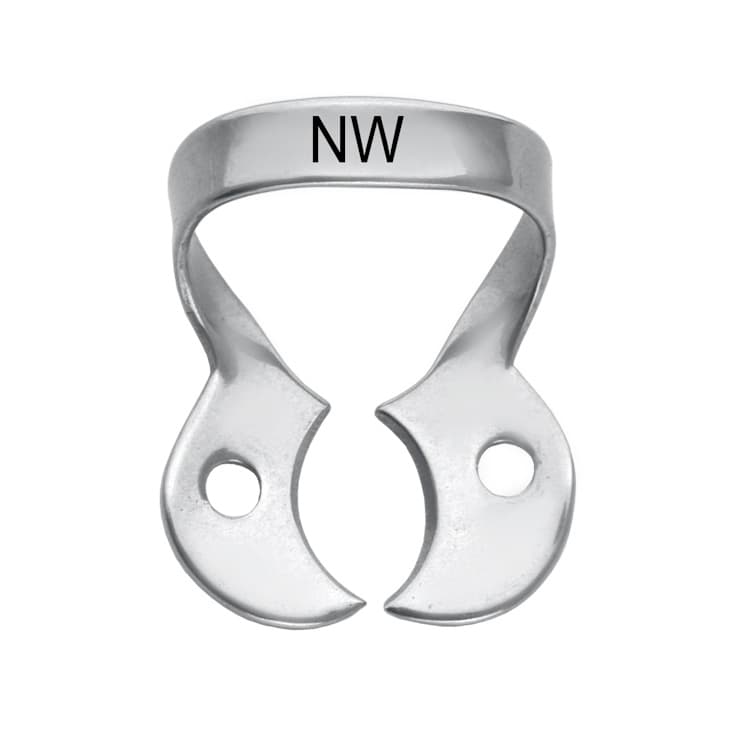 Rubber dam clamp, Molars fig. NW – oficiali Falcon Medical produkto nuotrauka