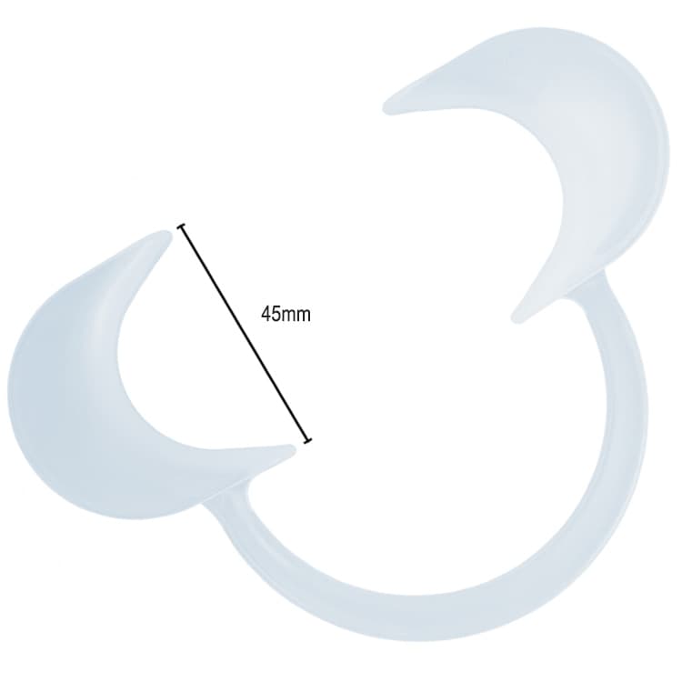 Retractor cheek soft plastic large 45mm – oficiali Falcon Medical produkto nuotrauka