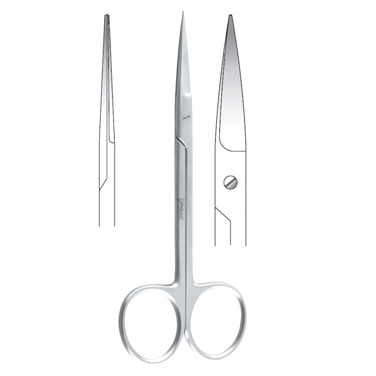 Scissors Falcon straight 120mm – oficiali Falcon Medical produkto nuotrauka