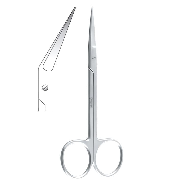 Scissors Falcon angled 120mm – oficiali Falcon Medical produkto nuotrauka