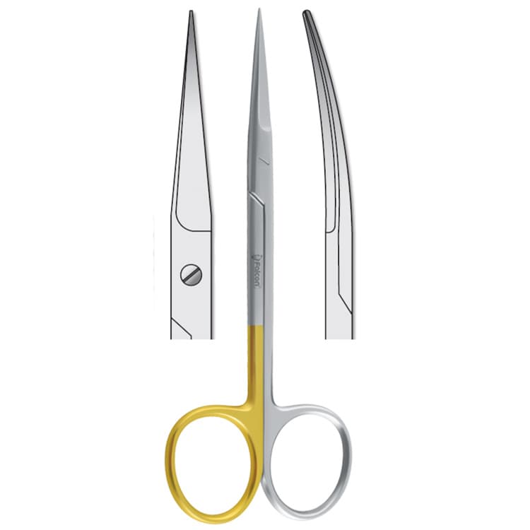Super-Cut scissors Falcon curved 120mm – oficiali Falcon Medical produkto nuotrauka