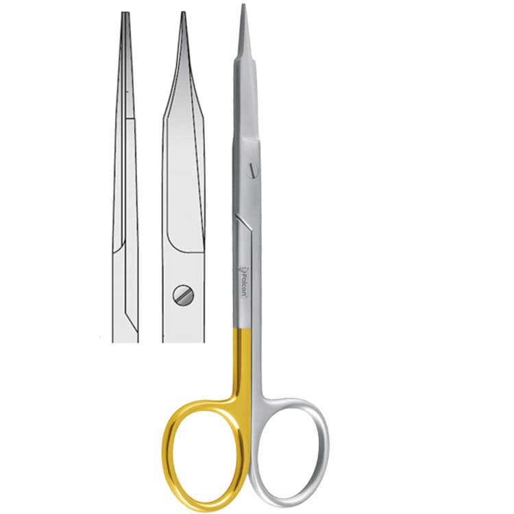 Super-Cut scissors Goldman-Fox straight 130mm – oficiali Falcon Medical produkto nuotrauka
