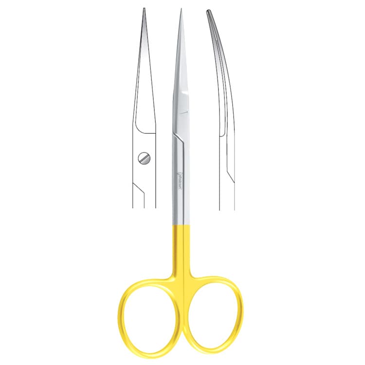 Falcon-Cut scissors Falcon curved 120mm – oficiali Falcon Medical produkto nuotrauka
