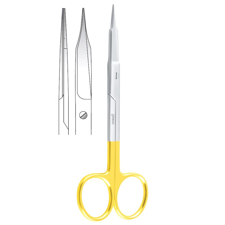 Falcon-Cut scissors Goldman-Fox straight 130mm – oficiali Falcon Medical produkto nuotrauka