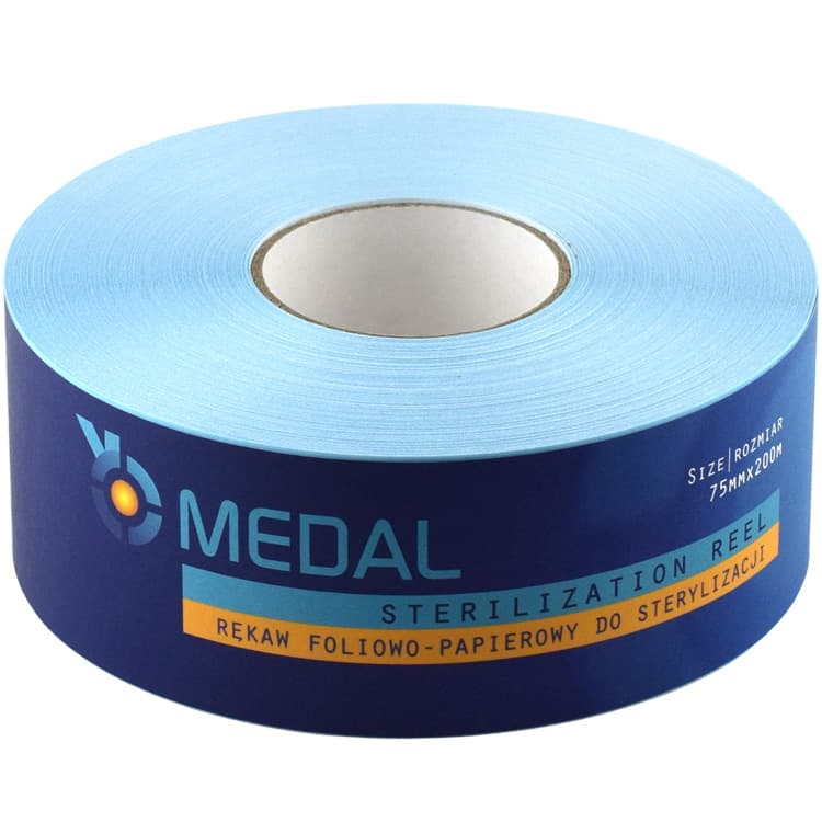 Sterilization roll 75mm x 200 meters – oficiali Falcon Medical produkto nuotrauka