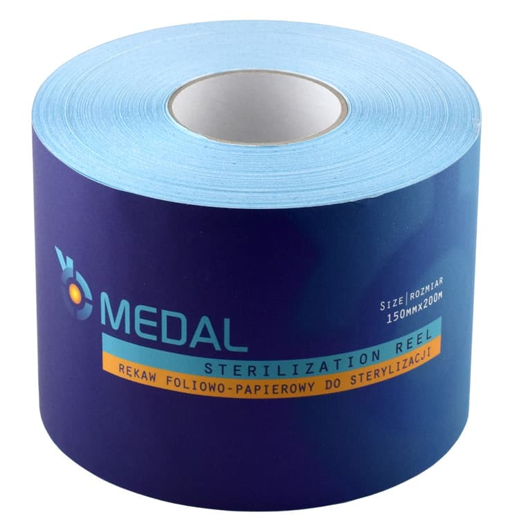 Sterilization roll 150mm x 200 meters – oficiali Falcon Medical produkto nuotrauka