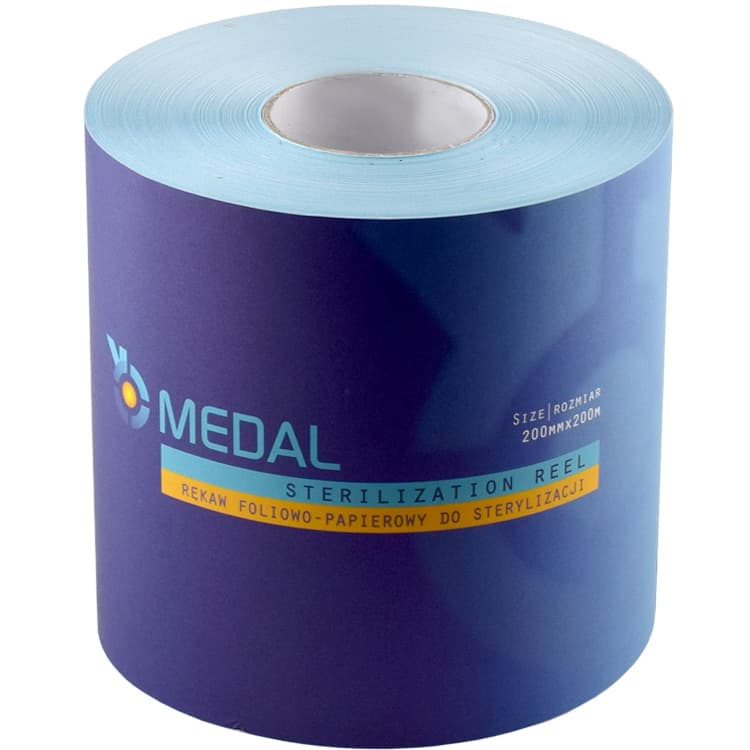 Sterilization roll 250mm x 200 meters – oficiali Falcon Medical produkto nuotrauka