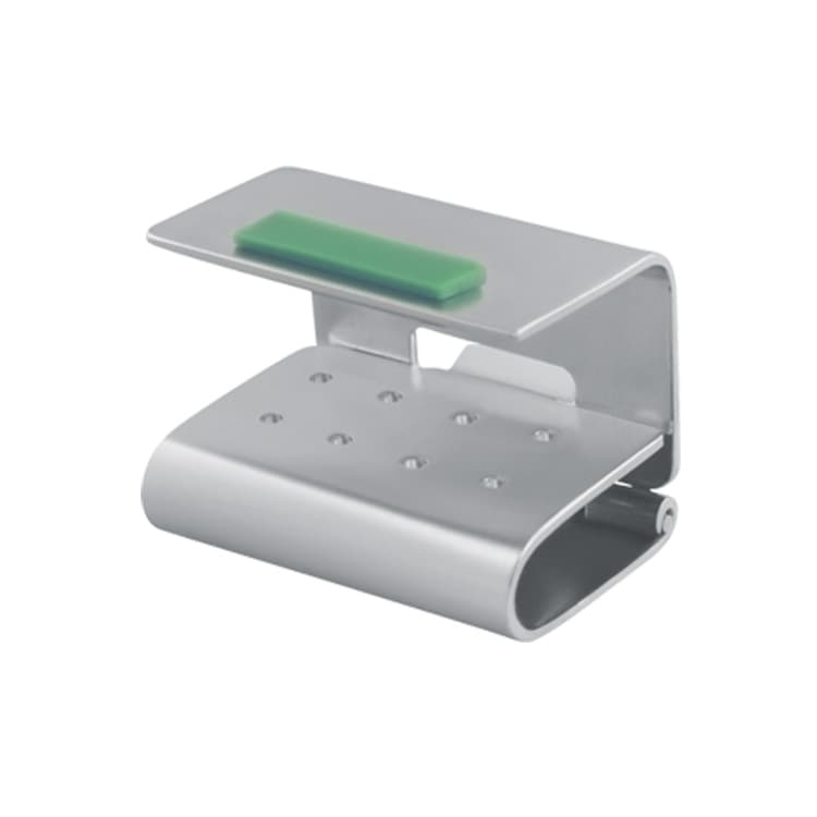 SELF-LOCK Bur stand for 8 FG burs, green – oficiali Falcon Medical produkto nuotrauka