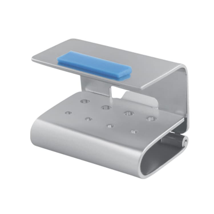 SELF-LOCK Bur stand for 4 FG and 4 CA/RA burs, blue – oficiali Falcon Medical produkto nuotrauka