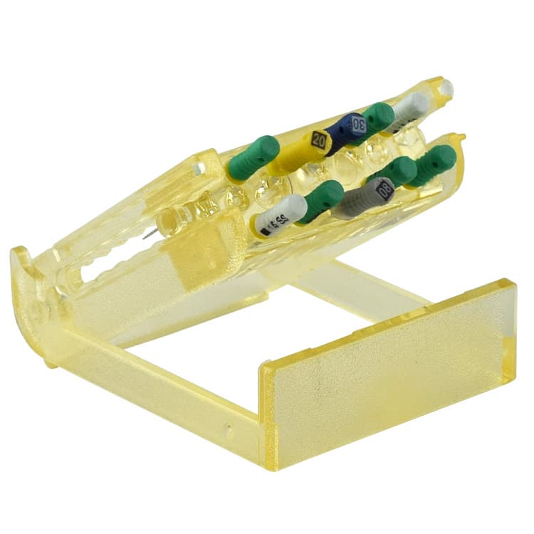 Transparant plastic endodontic file stand for 10 files – oficiali Falcon Medical produkto nuotrauka