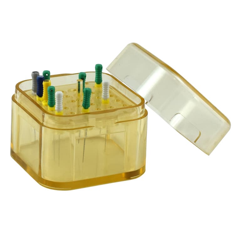 Transparant plastic endodontic file box, mini for 30 files – oficiali Falcon Medical produkto nuotrauka