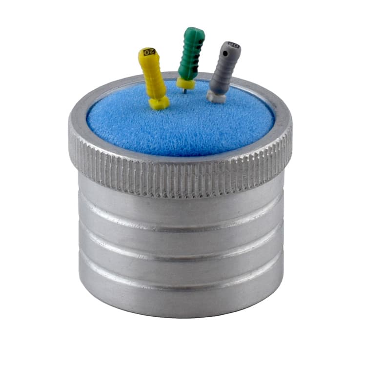 Aluminum endo cleaner silver ø40 x 30 mm – oficiali Falcon Medical produkto nuotrauka