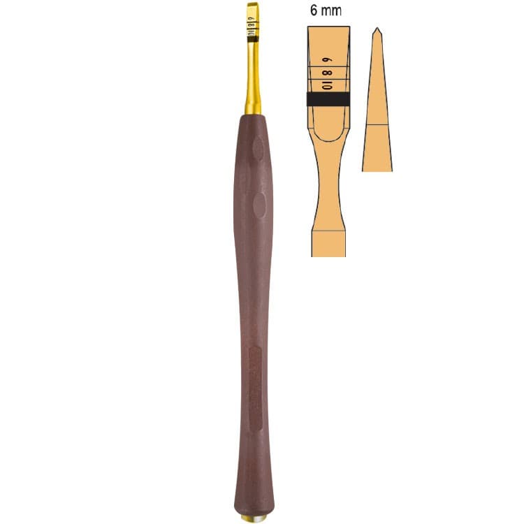 Century-Line Osteotome with marking straight 6mm – oficiali Falcon Medical produkto nuotrauka