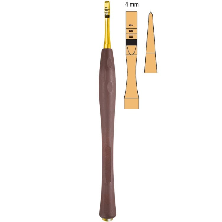 Century-Line Osteotome with marking straight 4mm – oficiali Falcon Medical produkto nuotrauka