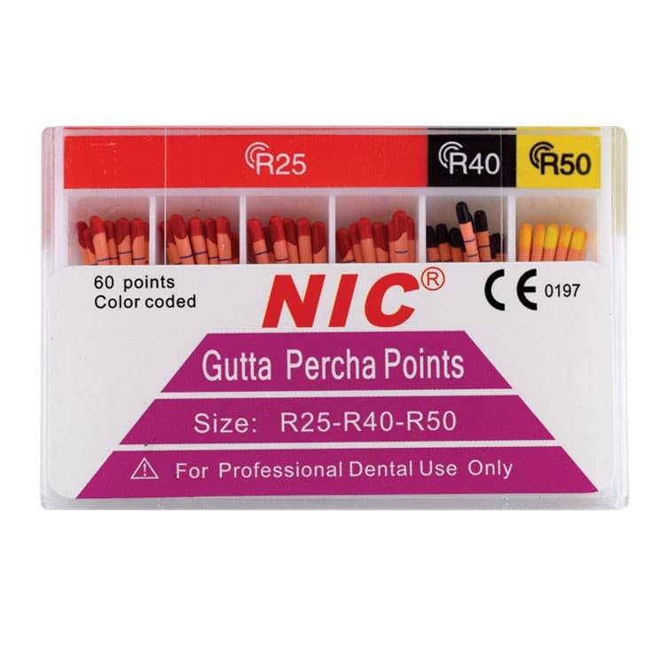 Reciproc Gutta Percha sizes R40 (Pack of 60 pieces) – oficiali Falcon Medical produkto nuotrauka