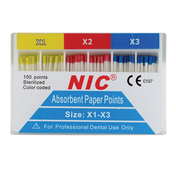ProNext paper points sizes X2 (Pack of 100 pieces) – oficiali Falcon Medical produkto nuotrauka